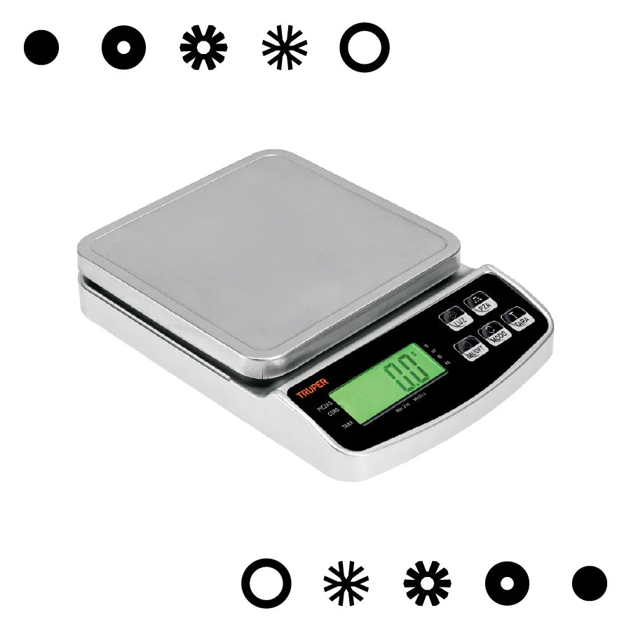 BASCULA DIGITAL DE PRECISION 3KG TRUPER - - Vivero Yañez 