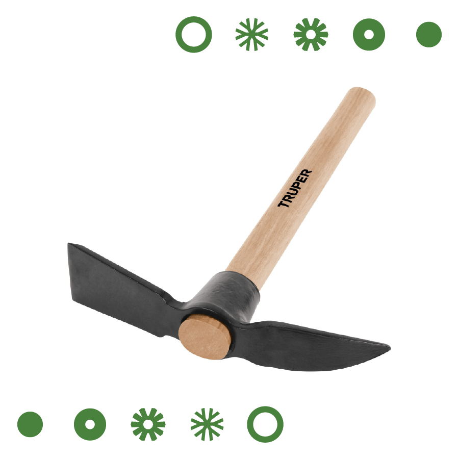TALACHO-PICO MINI, MANGO DE MADERA 14", TRUPER