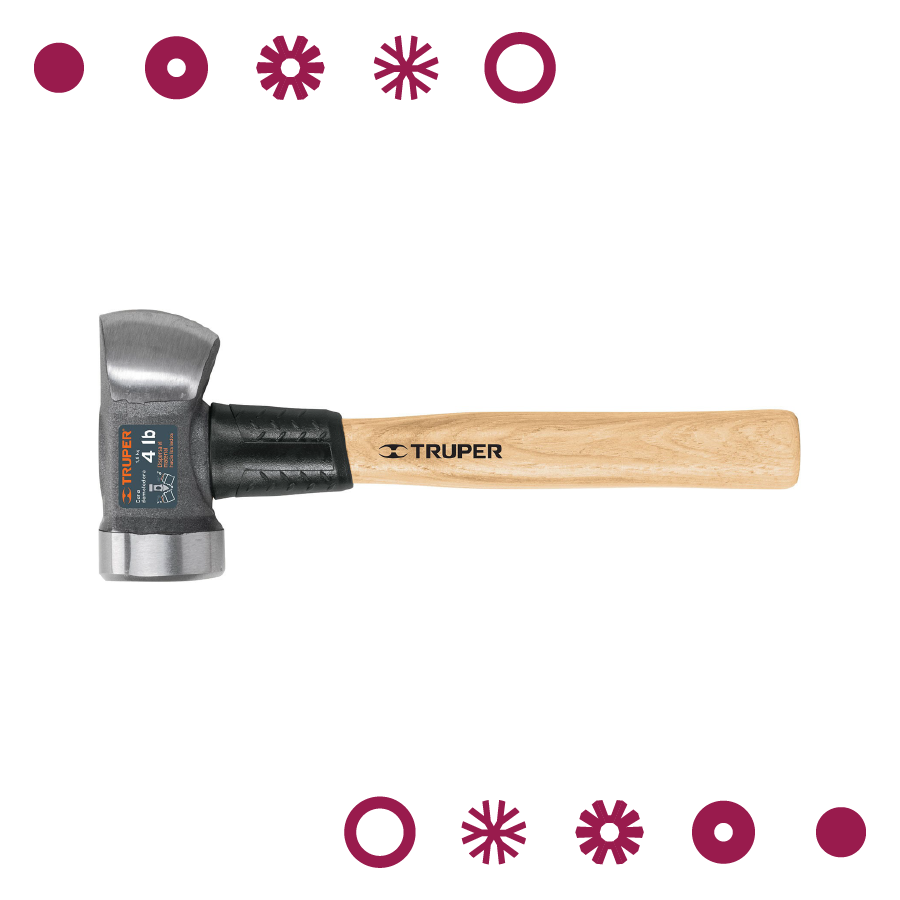 MARRO DEMOLEDOR 4 LB, MANGO 12", TRUPER