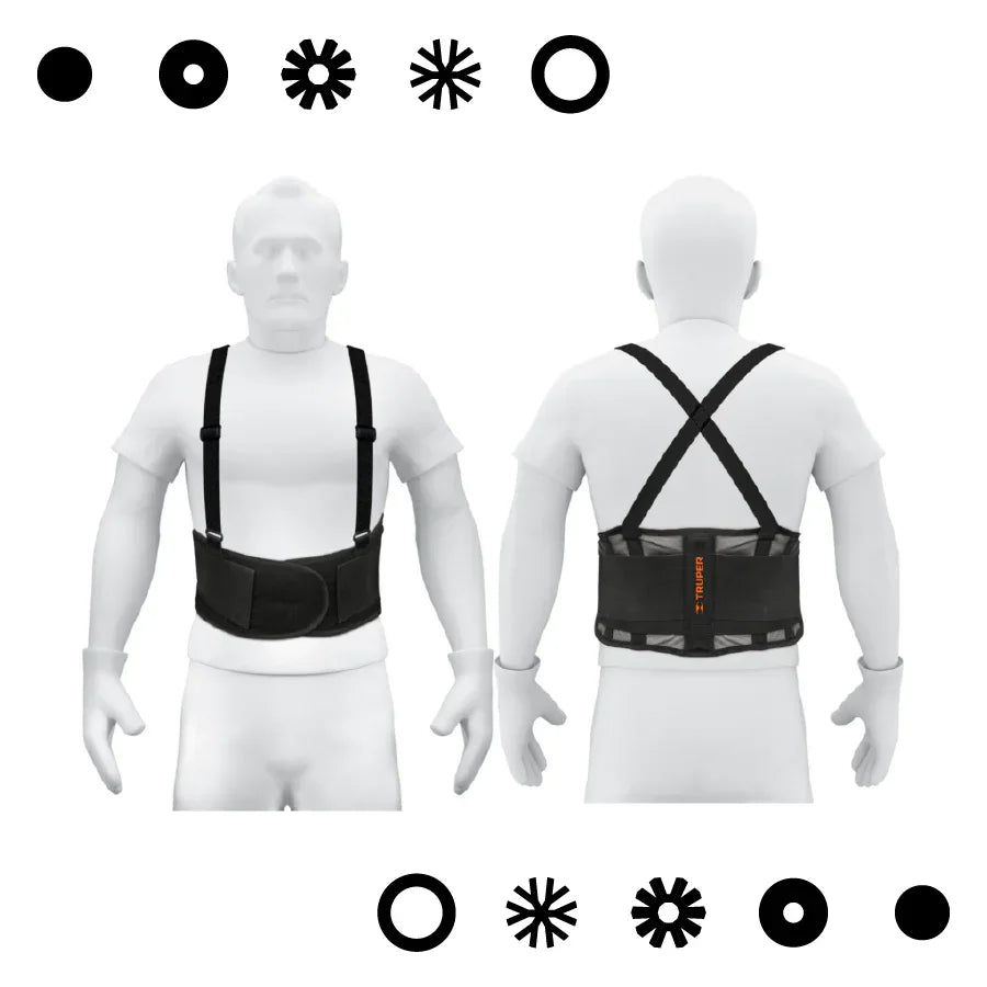 FAJA LUMBAR DE MALLA TRANSPIRABLE TALLA M - Vivero Yañez 