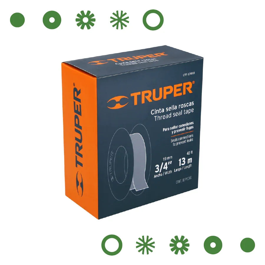 CINTA TEFLON 13M 3/4" - - Vivero Yañez 