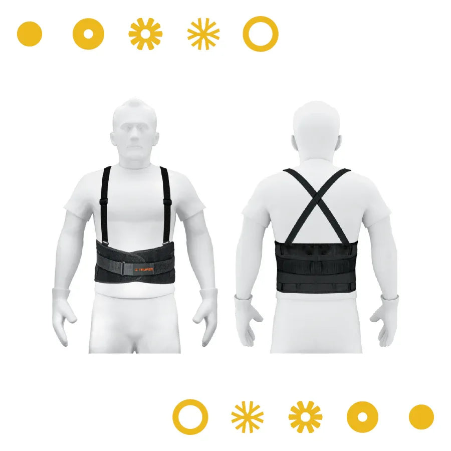 FAJA LUMBAR CON TERCER CINTURON, TALLA M - Vivero Yañez 