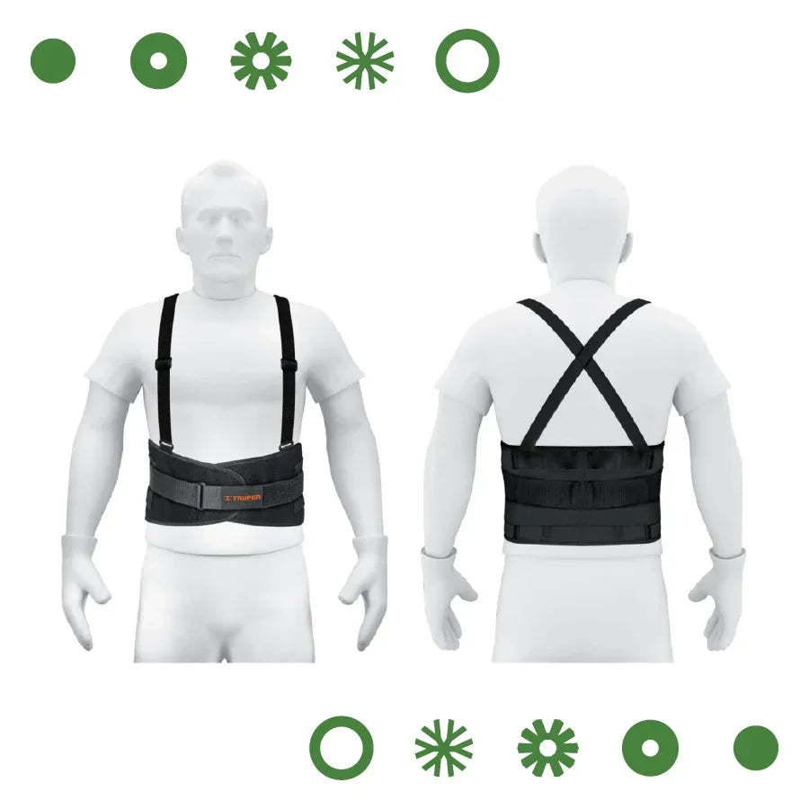 FAJA LUMBAR CON TERCER CINTURON, TALLA G - Vivero Yañez 