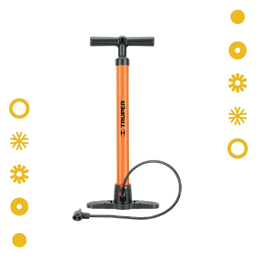 BOMBA MANUAL PARA INFLAR, 100 PSI, TRUPER - Vivero Yañez 