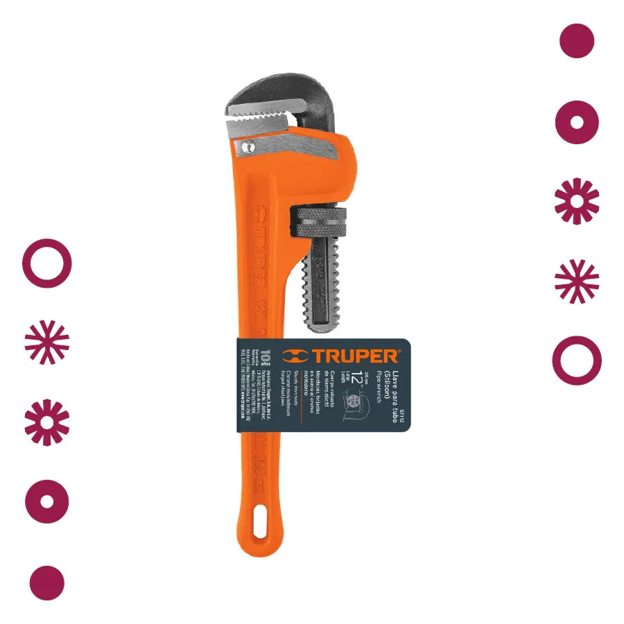 LLAVE STILSON 12" CUERPO ROBUSTO DE HIERRO DUCTIL, TRUPER - Vivero Yañez 