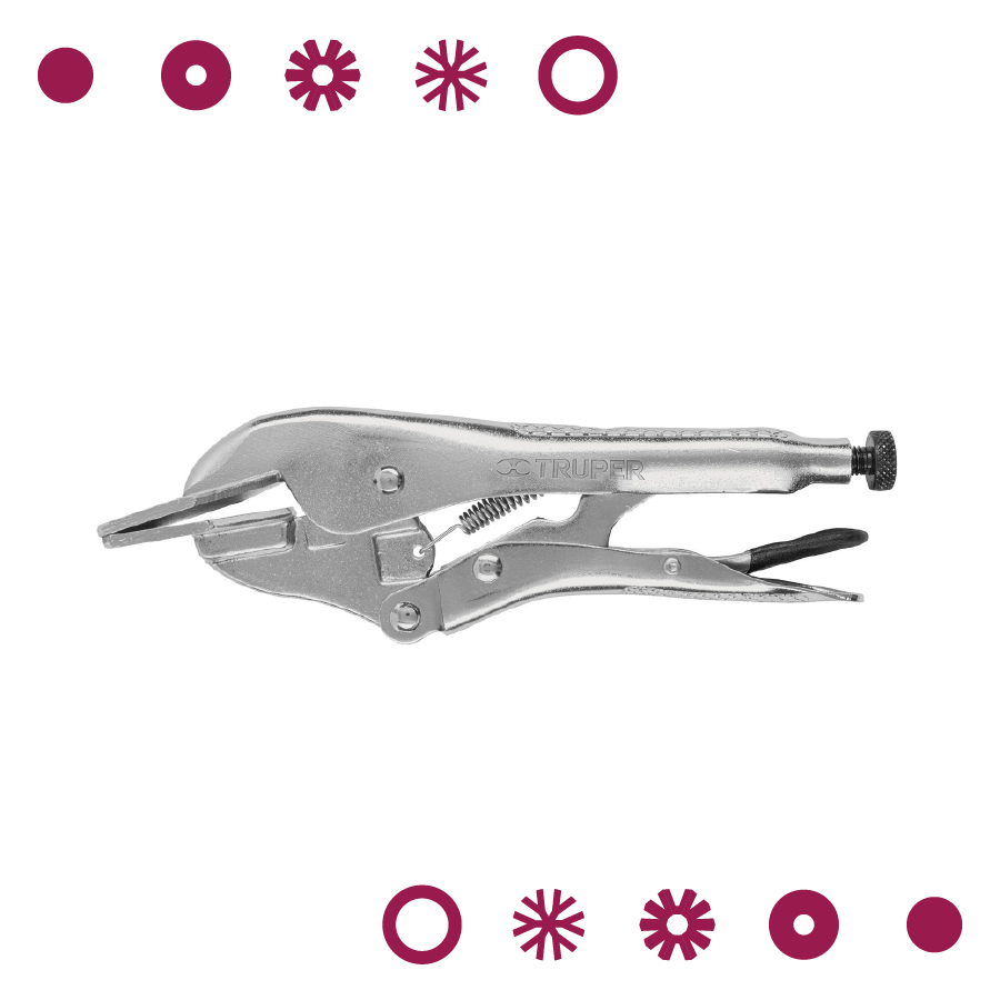 PINZA DE PRESIÓN 8" HOJALATERA, TRUPER