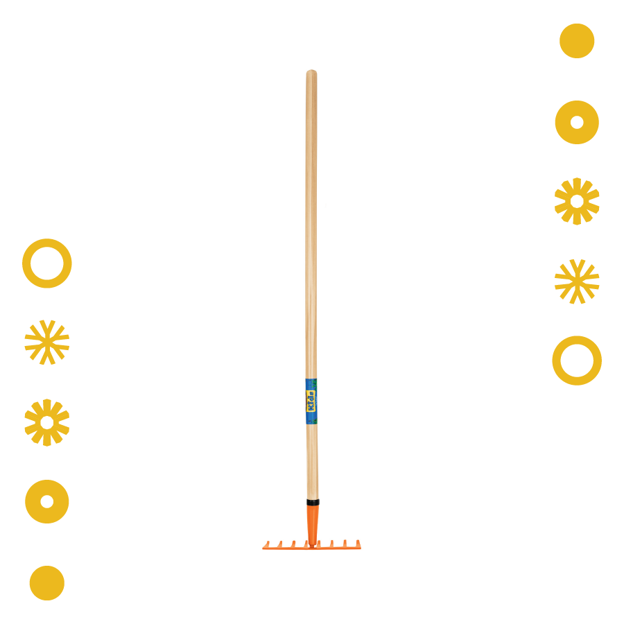 RASTRILLO PARA NIÑOS, MANGO DE 42", TRUPER