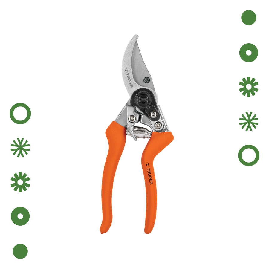 TIJERA PARA PODA 8" DE ALUMINIO CUCHILLA DE PASO, TRUPER