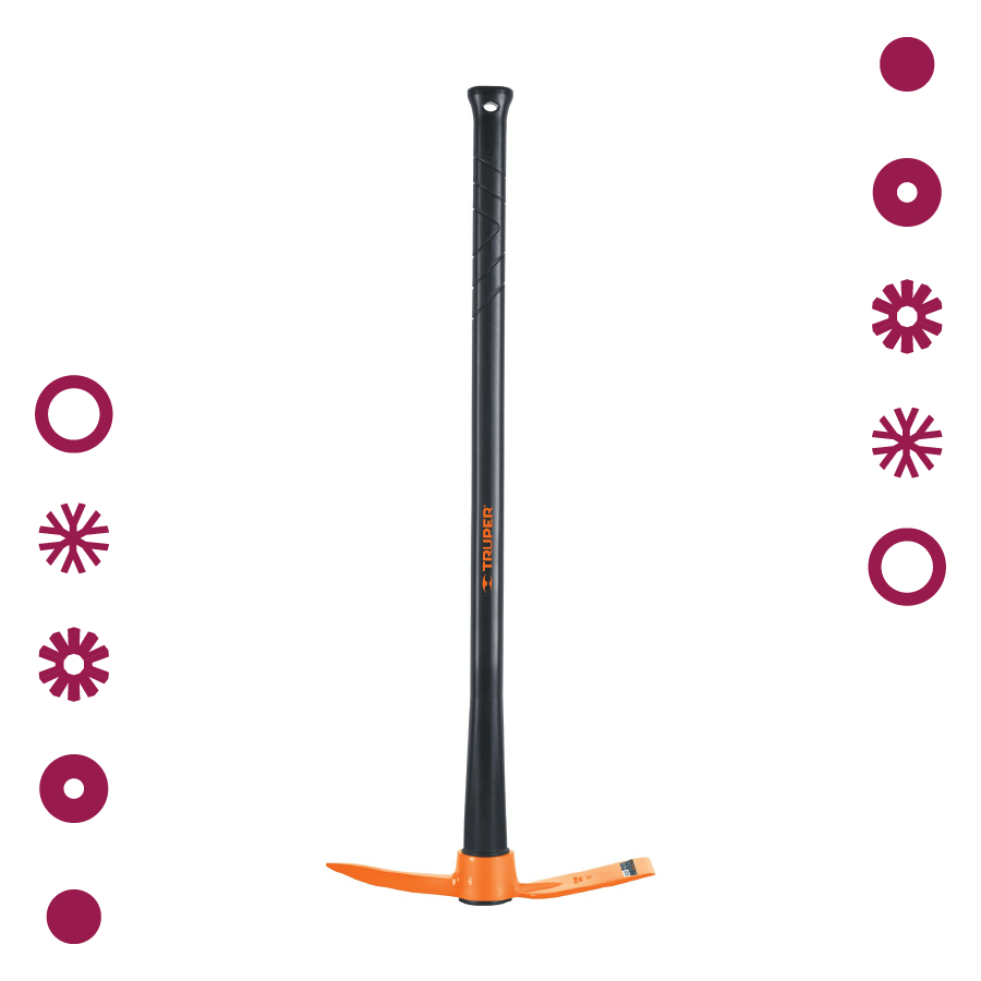 TALACHO-PICO 2.5 LB, MANGO FIBRA DE VIDRIO 36", TRUPER