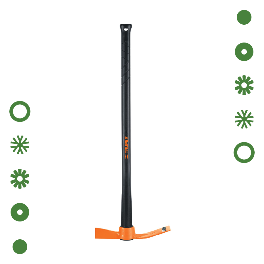 TALACHO-HACHA 2.5 LB, MANGO FIBRA DE VIDRIO 36", TRUPER