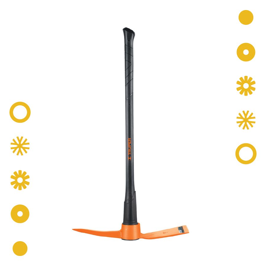 TALACHO-PICO 5 LB, MANGO FIBRA DE VIDRIO 36", TRUPER