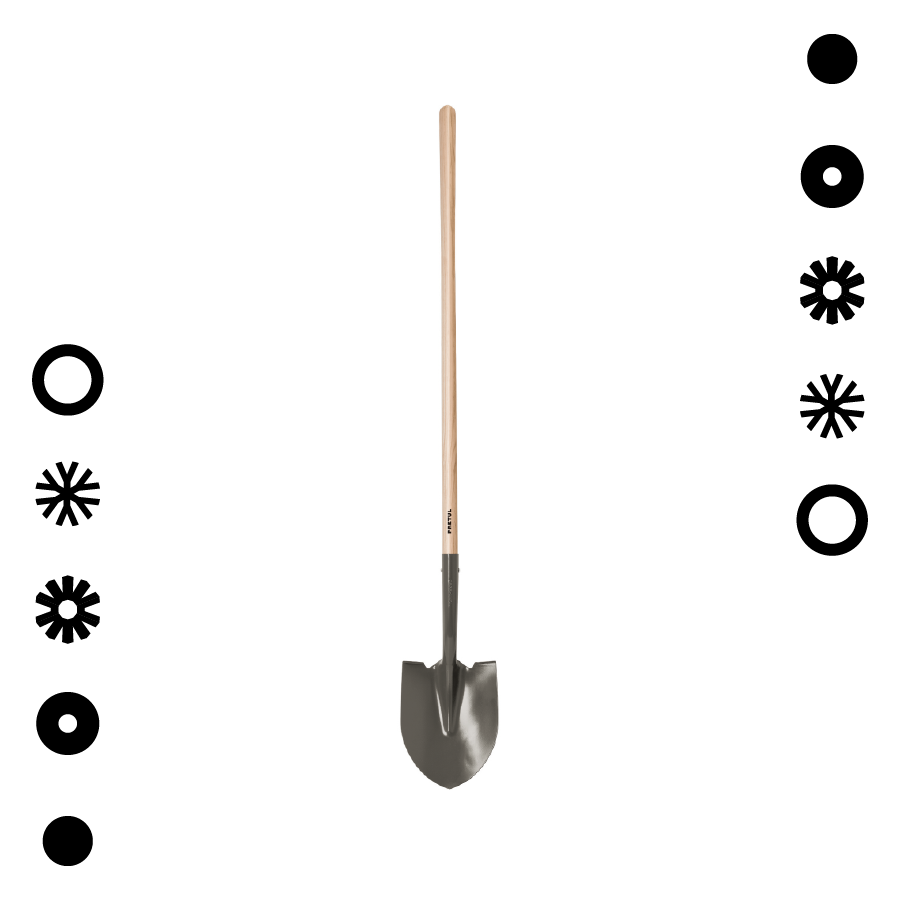 PALA REDONDA MANGO LARGO 44", PETRUL