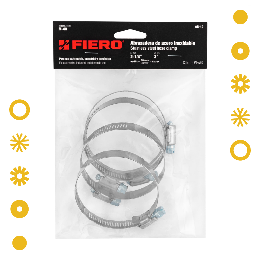 AB-40 ABRAZADERA REFORZADA #40 2-1/4