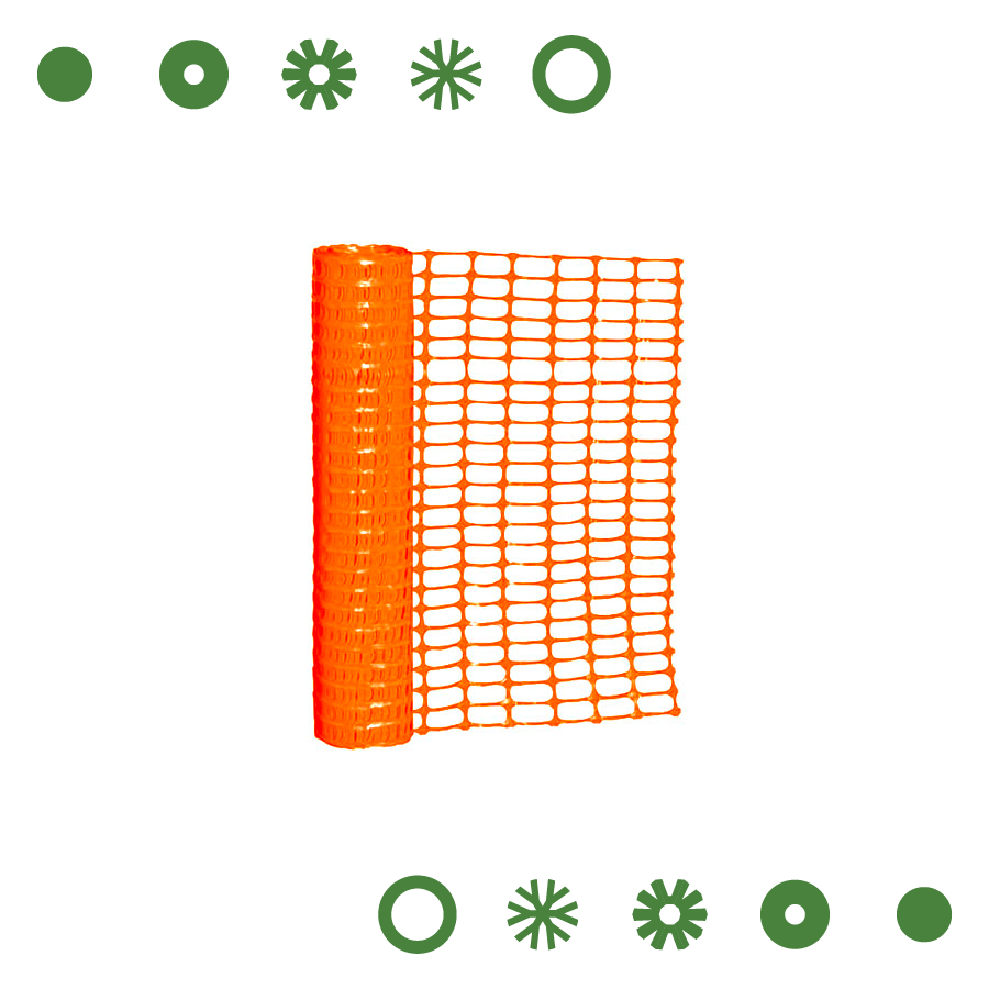 MALLA NARANJA PARA DELIMITAR AREAS 1.2 X 30.5M