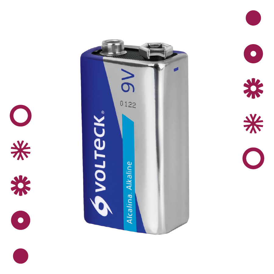 PILA ALCALINA 9V, VOLTECK