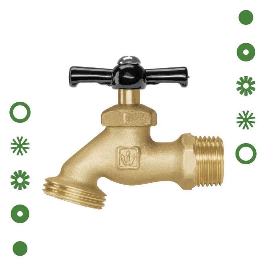 LLAVE PARA MANGUERA LATON 100 GR 1/2" FOSET BASIC - Vivero Yañez 