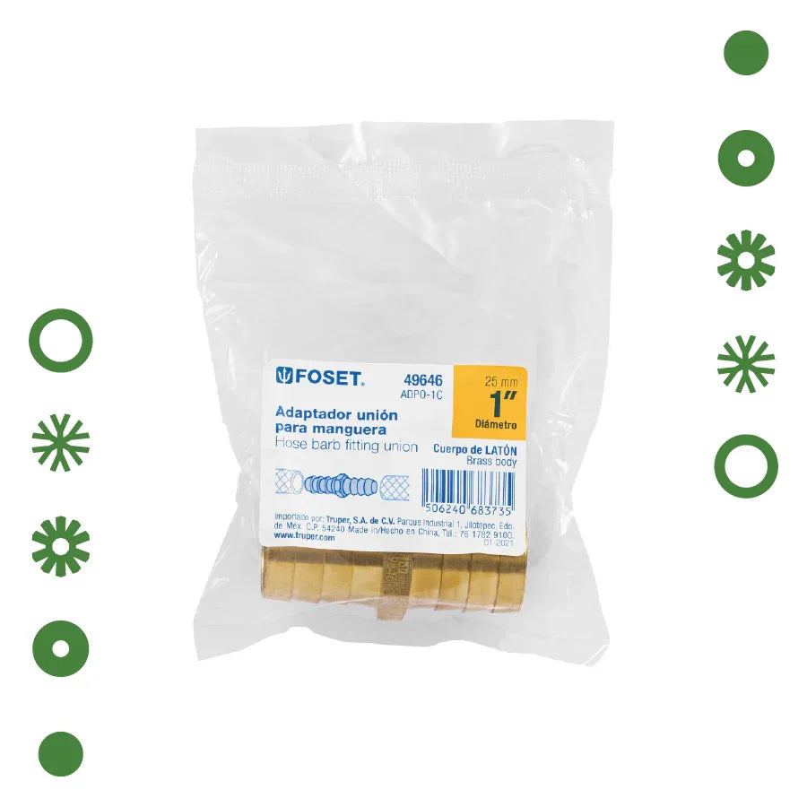 COPLE INSERCION LATON PARA POLIDUCTO 1" - - Vivero Yañez 