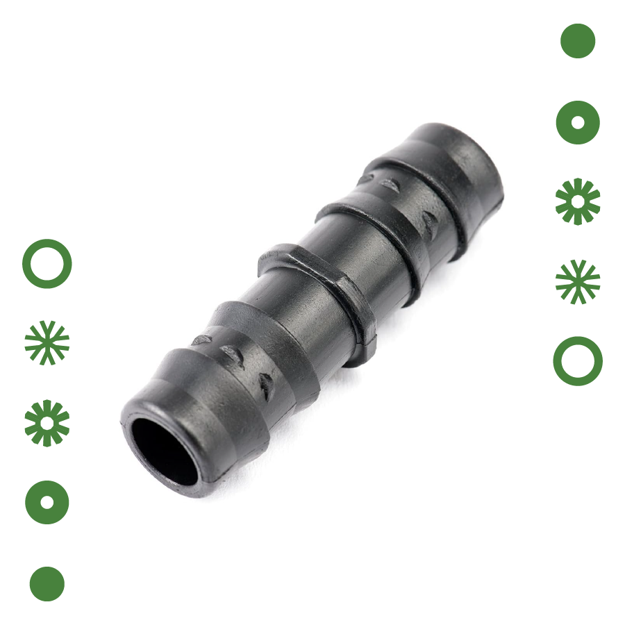 ADAPTADOR RECTO DE INSERCION NEGRO - 16 MM