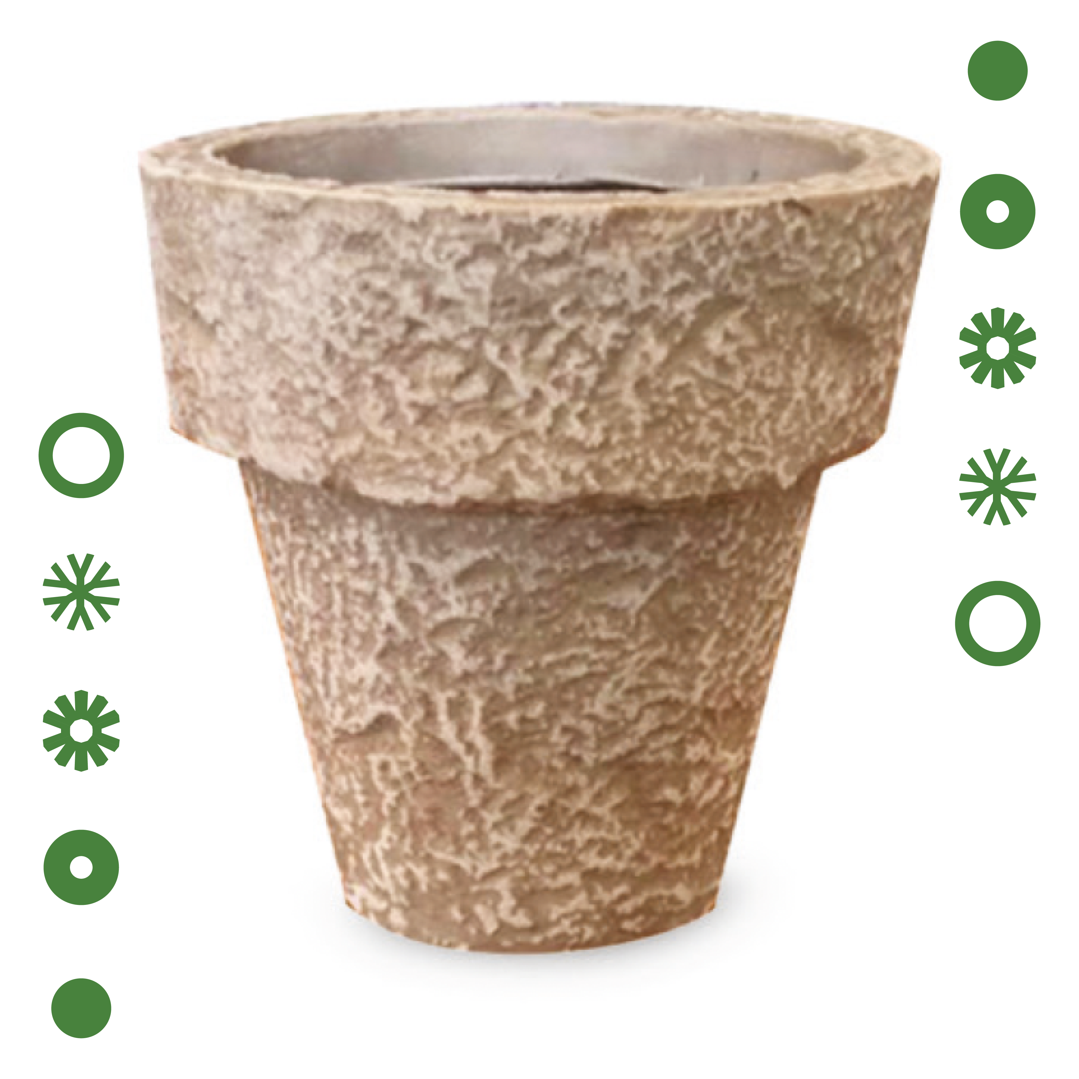 MACETA DE POLIETILENO ALAMOS (BEIGE)