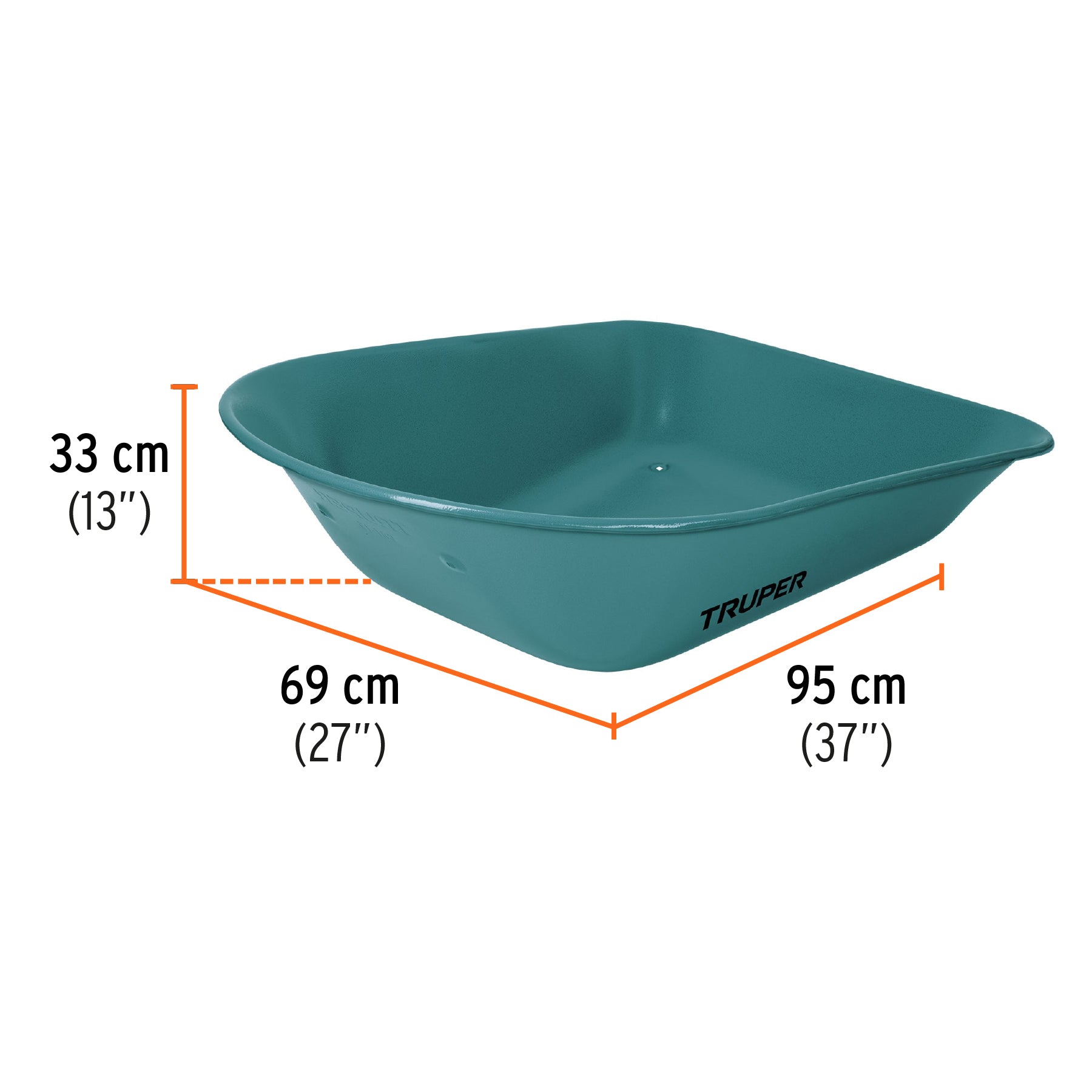 CARRETILLA 5 FT3 NEUMATICA, REFORZADA BASTIDOR TUBULAR