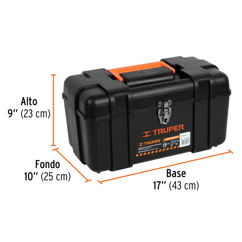 CAJA PARA HERRAMIENTA, PLÁSTICA DE 17", INDUSTRIAL - - Vivero Yañez 
