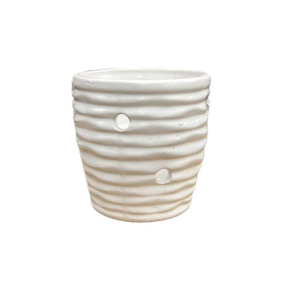 MACETA DE CERAMICA CUNEO ORQUIDEA CHICO - Vivero Yañez 