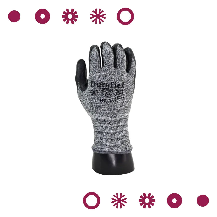 GUANTES HPPE RECUBIERTO DE NITRILO ESPUMADO RESISTENTE A CORTES - Vivero Yañez 