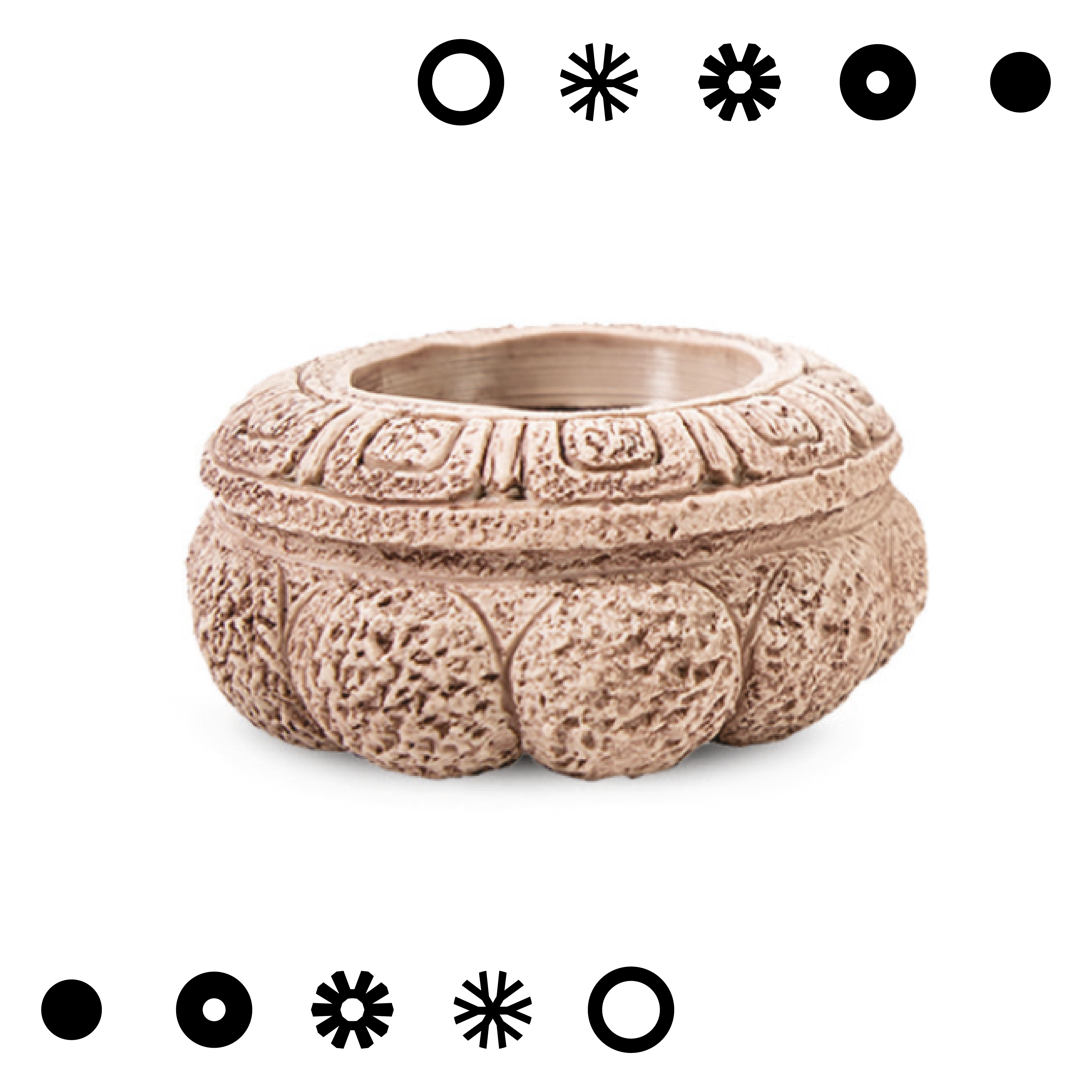 MACETA DE POLIETILENO MAZATLAN (BEIGE)
