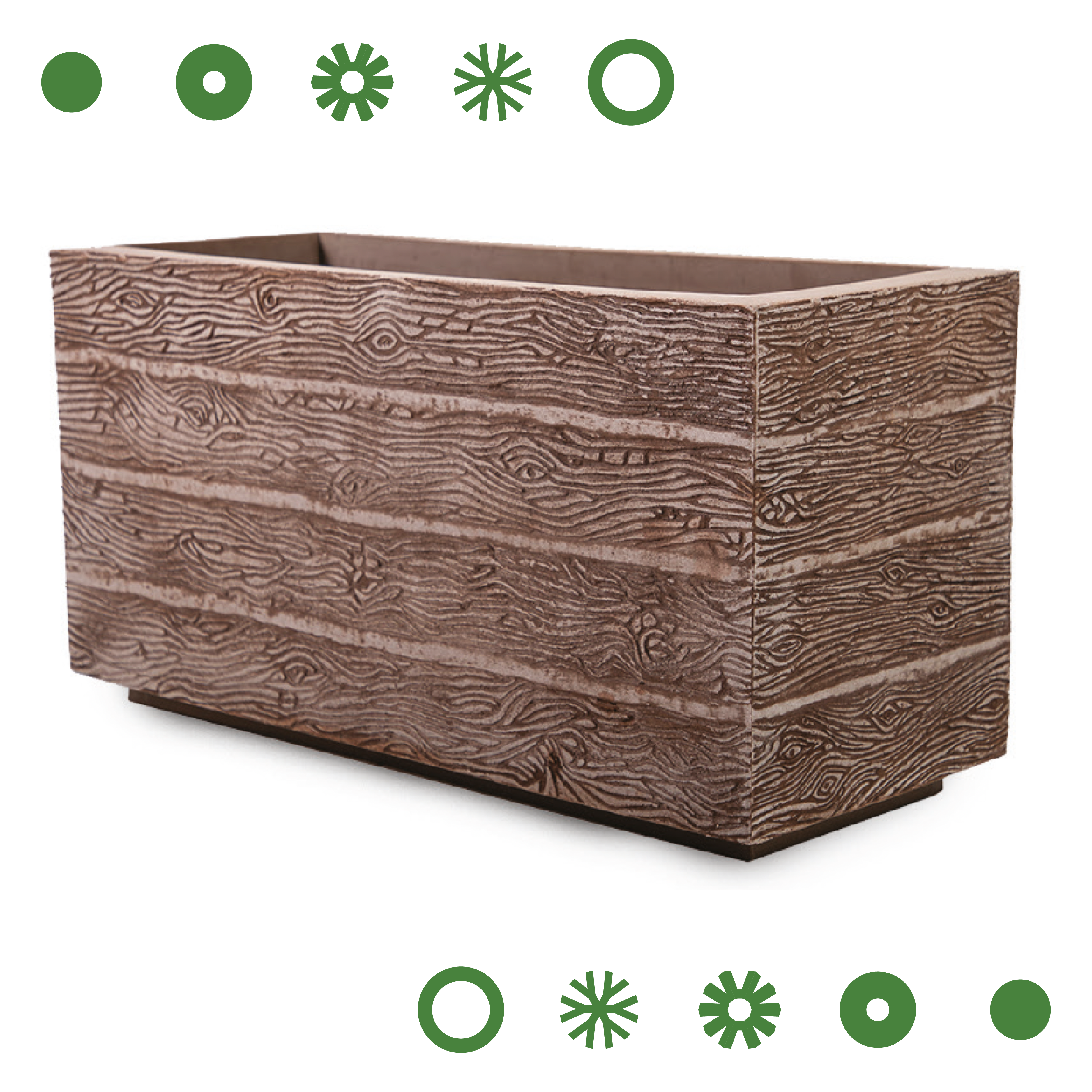 MACETA DE POLIETILENO MERIDA (BEIGE)