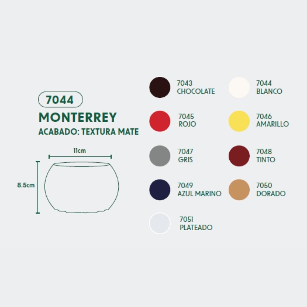 MACETA DE POLIETILENO MONTERREY (ROJO)