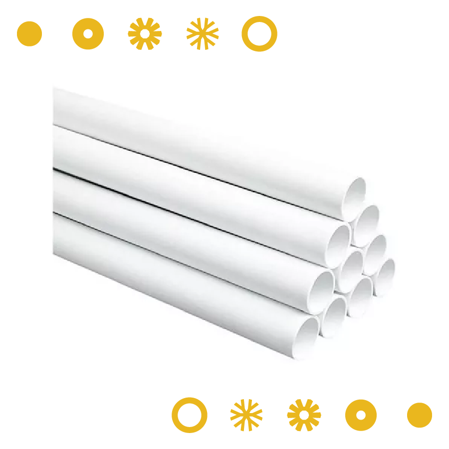 TUBO DE PVC CED 40 ABOCINADO DE 6 M LONGITUD - 2 1/2 IN (METRO)