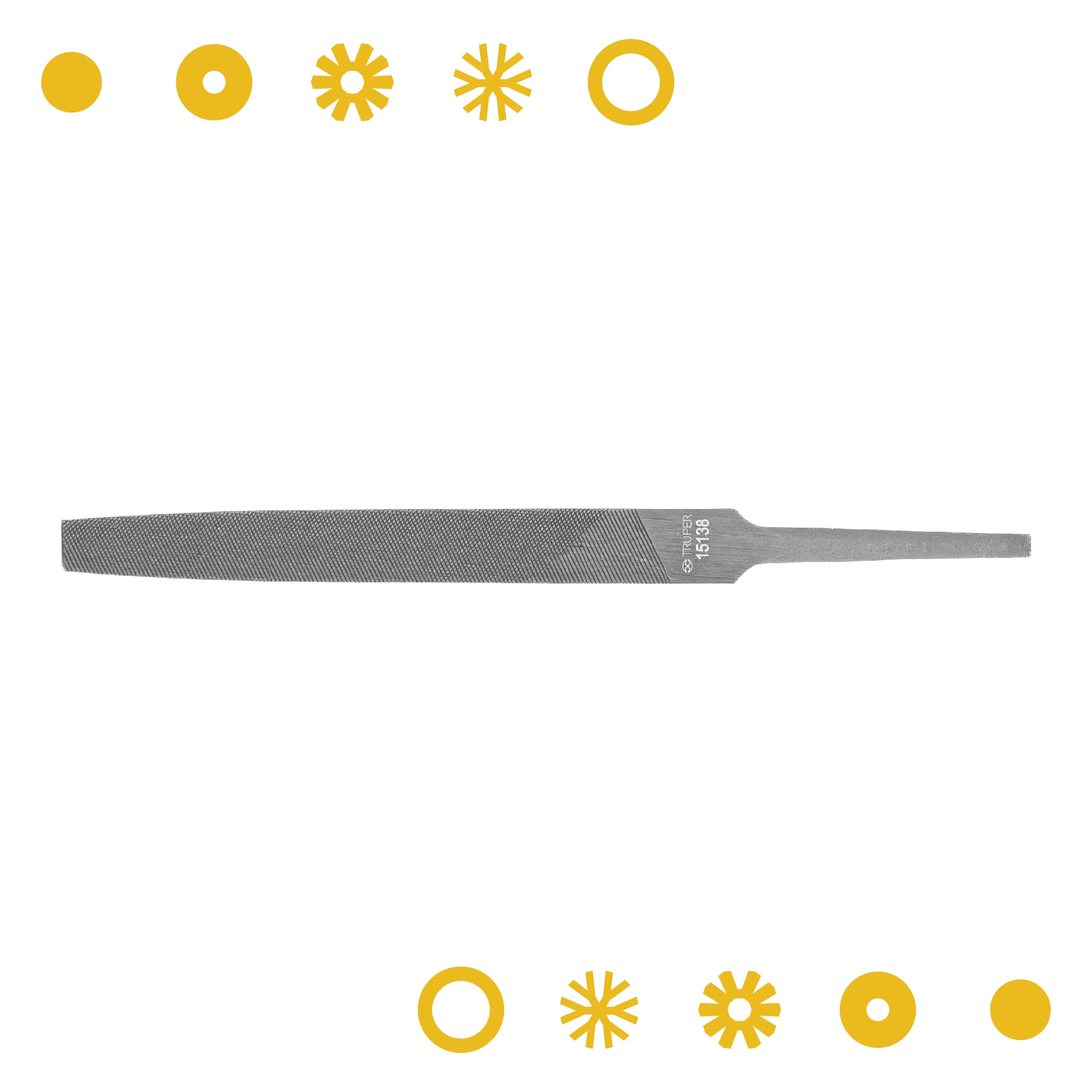 LIMA PLANA BASTARDA 4", TRUPER - Vivero Yañez 