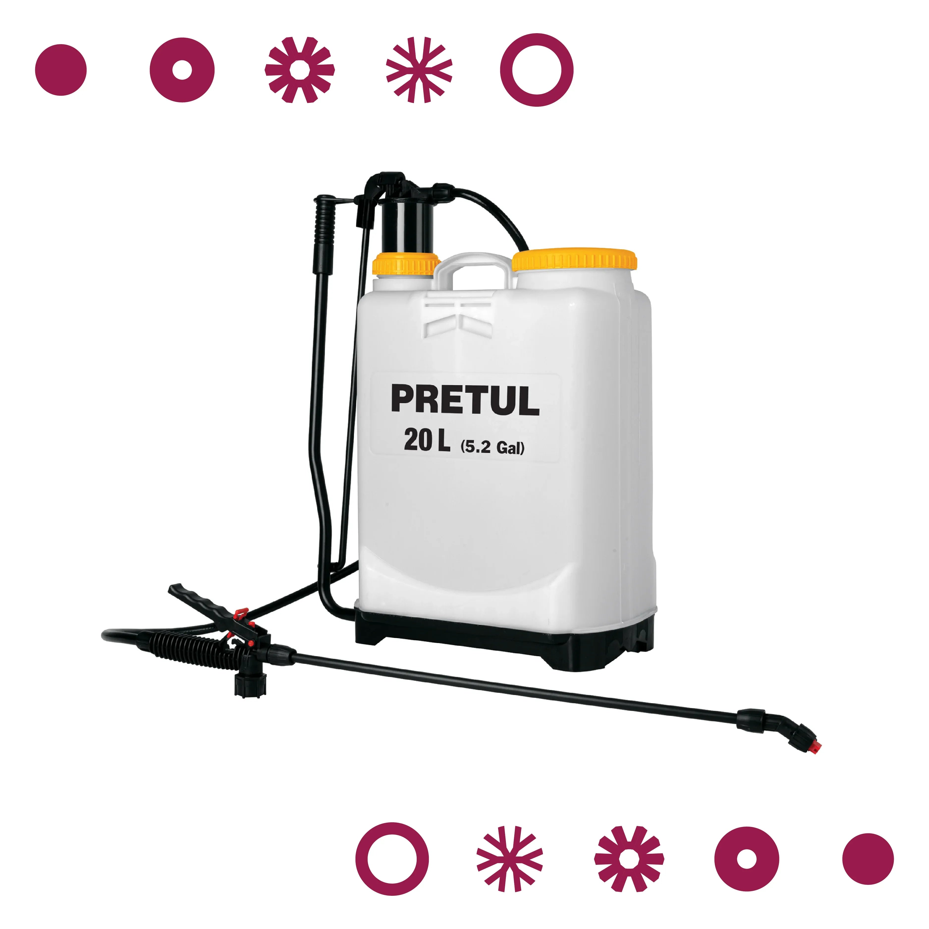FUMIGADOR DE 20 L MANUAL MOCHILA, PRETUL - Vivero Yañez 