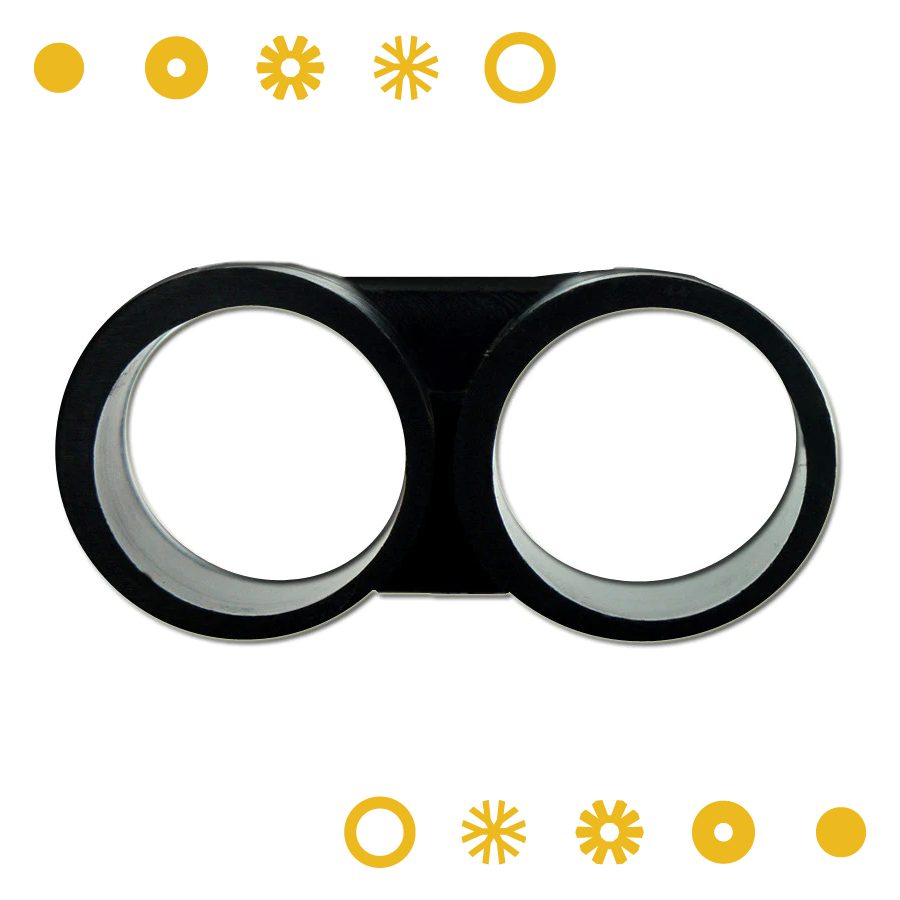 TAPON TIPO OCHO NEGRO - 16 MM