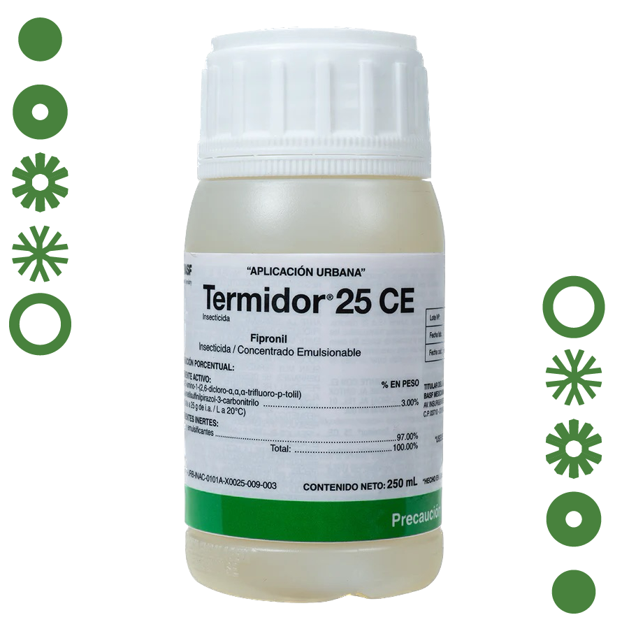 TERMIDOR 25 CE,INSECTICIDA DE CONTROL DE TERMITAS 250 ML - 08