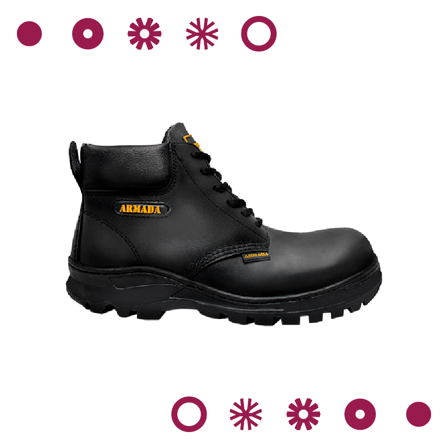 ZAPATO SEGURIDAD BORCEGUI CON CASCO DE ACERO ARMADA (NUM. 26)