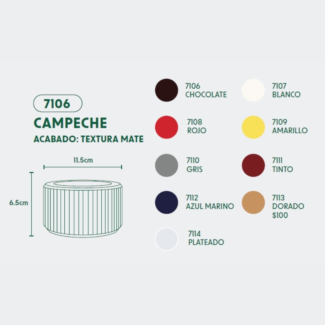 MACETA DE POLIETILENO CAMPECHE (BLANCO)