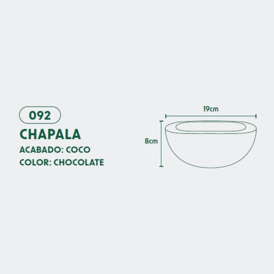 MACETA DE POLIETILENO CHAPALA (CHOCOLATE)