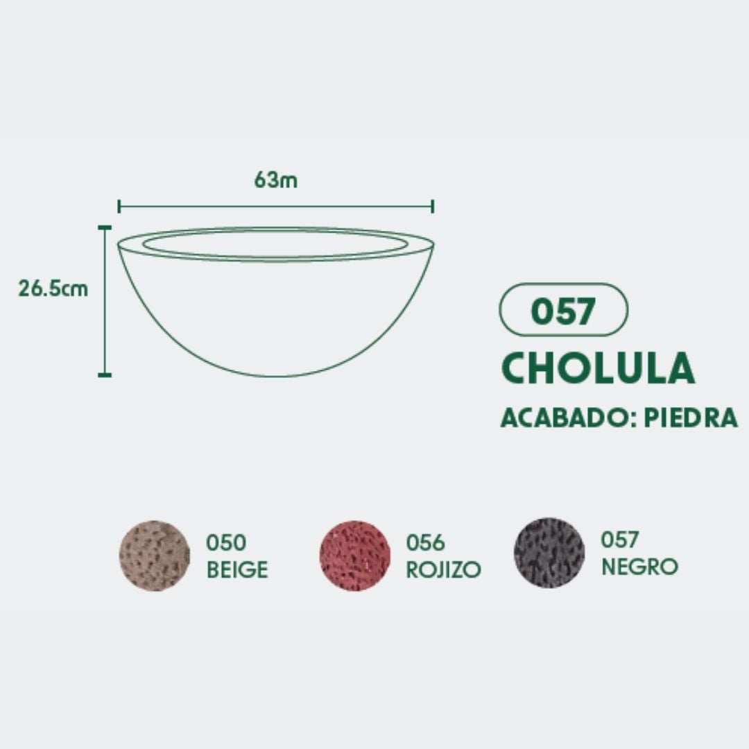 MACETA DE POLIETILENO CHOLULA (NEGRO)