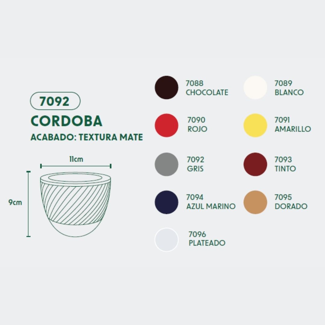 MACETA DE POLIETILENO CORDOBA (CHOCOLATE)