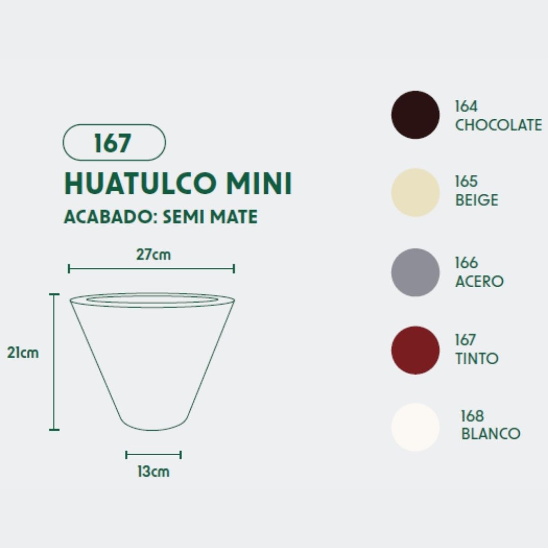 MACETA DE POLIETILENO HUATULCO MINI (BEIGE)
