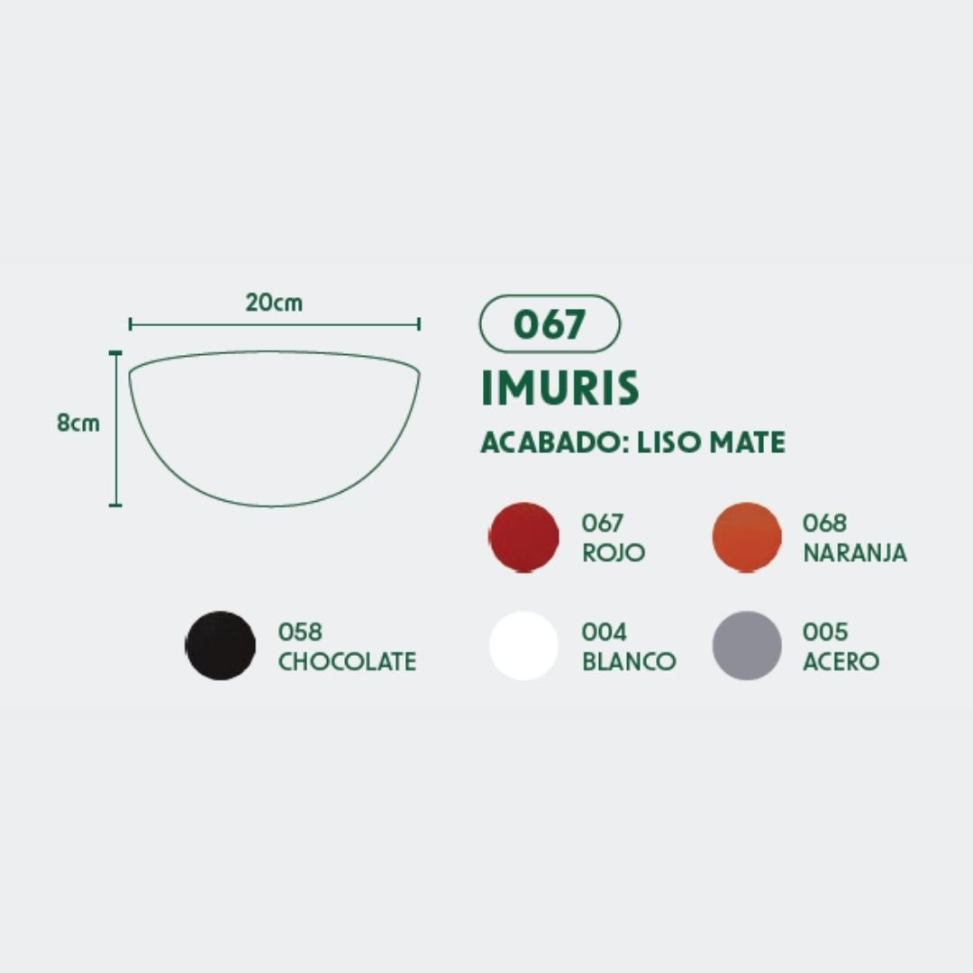 MACETA DE POLIETILENO IMURIS (ROJA)