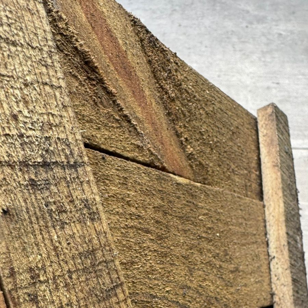MACETA MADERA TIPO JARDINERA CONO RECTANGULAR GRANDE