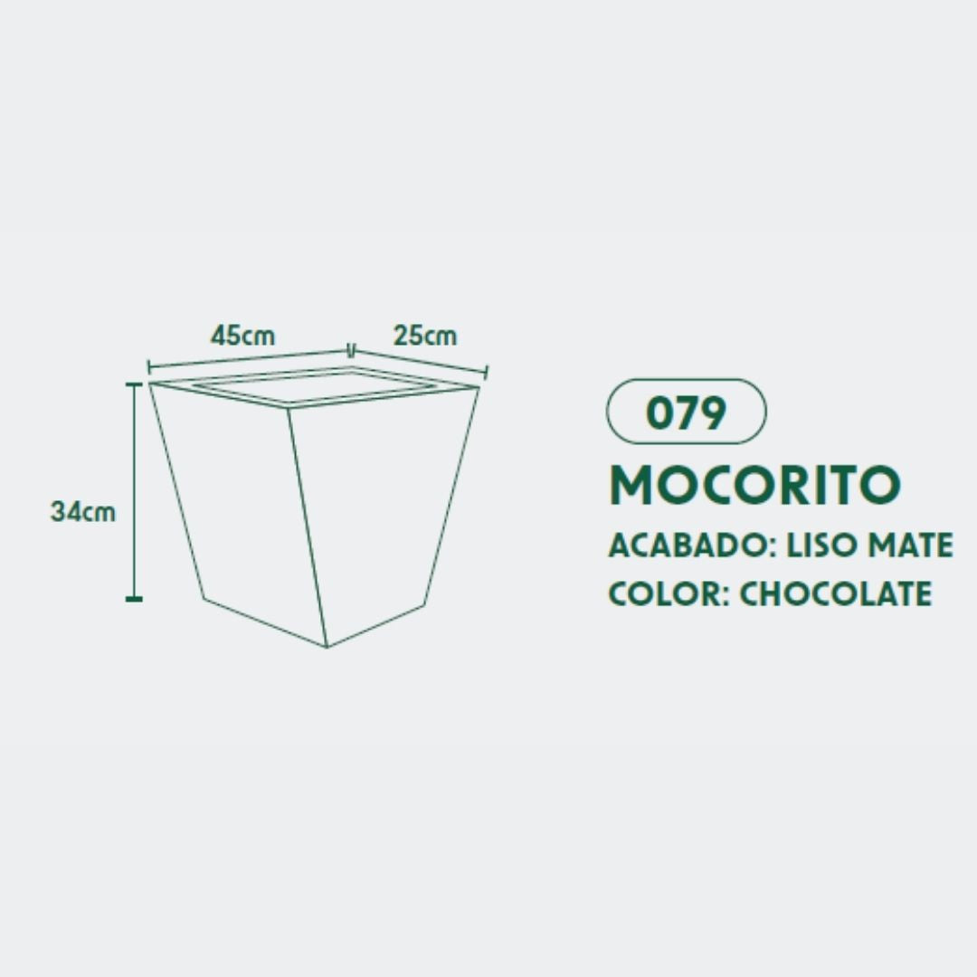 MACETA DE POLIETILENO MOCORITO (CHOCOLATE)