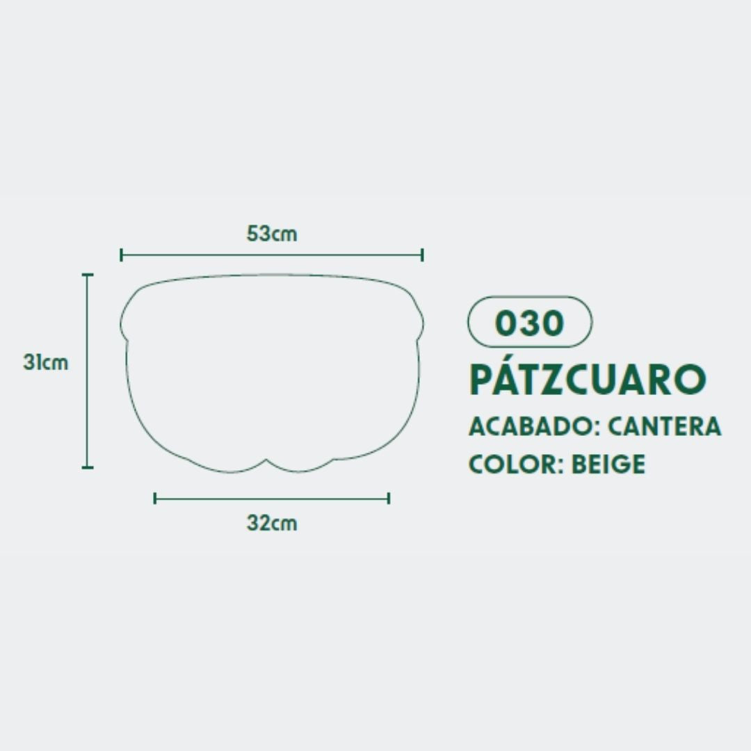 MACETA DE POLIETILENO PATZCUARO GRANDE (BEIGE)