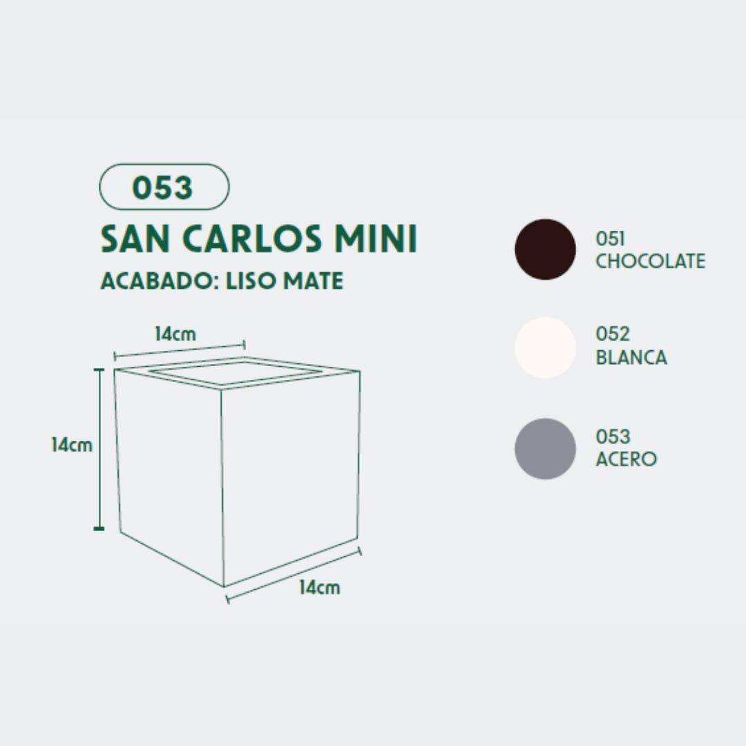MACETA DE POLIETILENO SAN CARLOS MINI (CHOCOLATE)