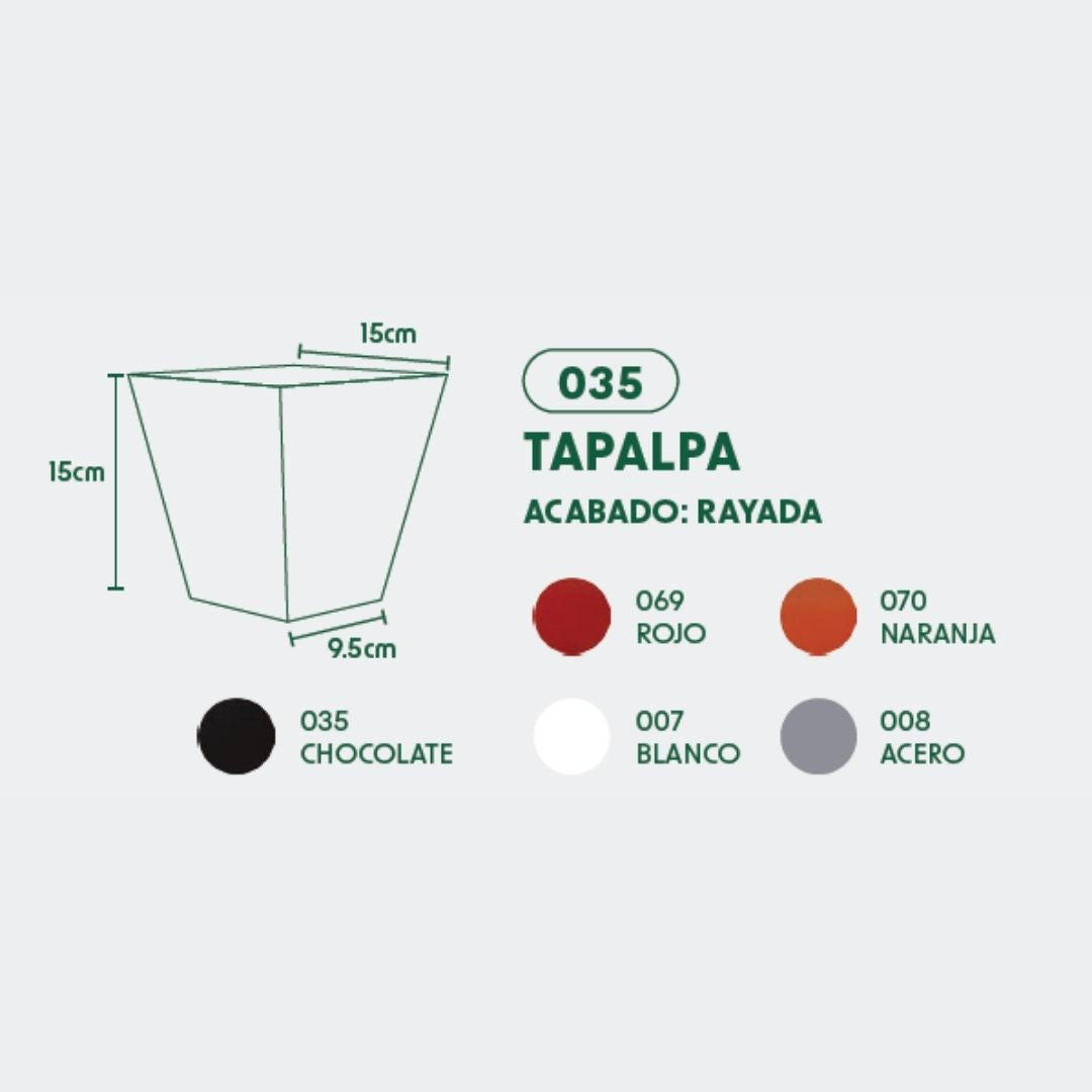 MACETA DE POLIETILENO TAPALPA (CHOCOLATE)