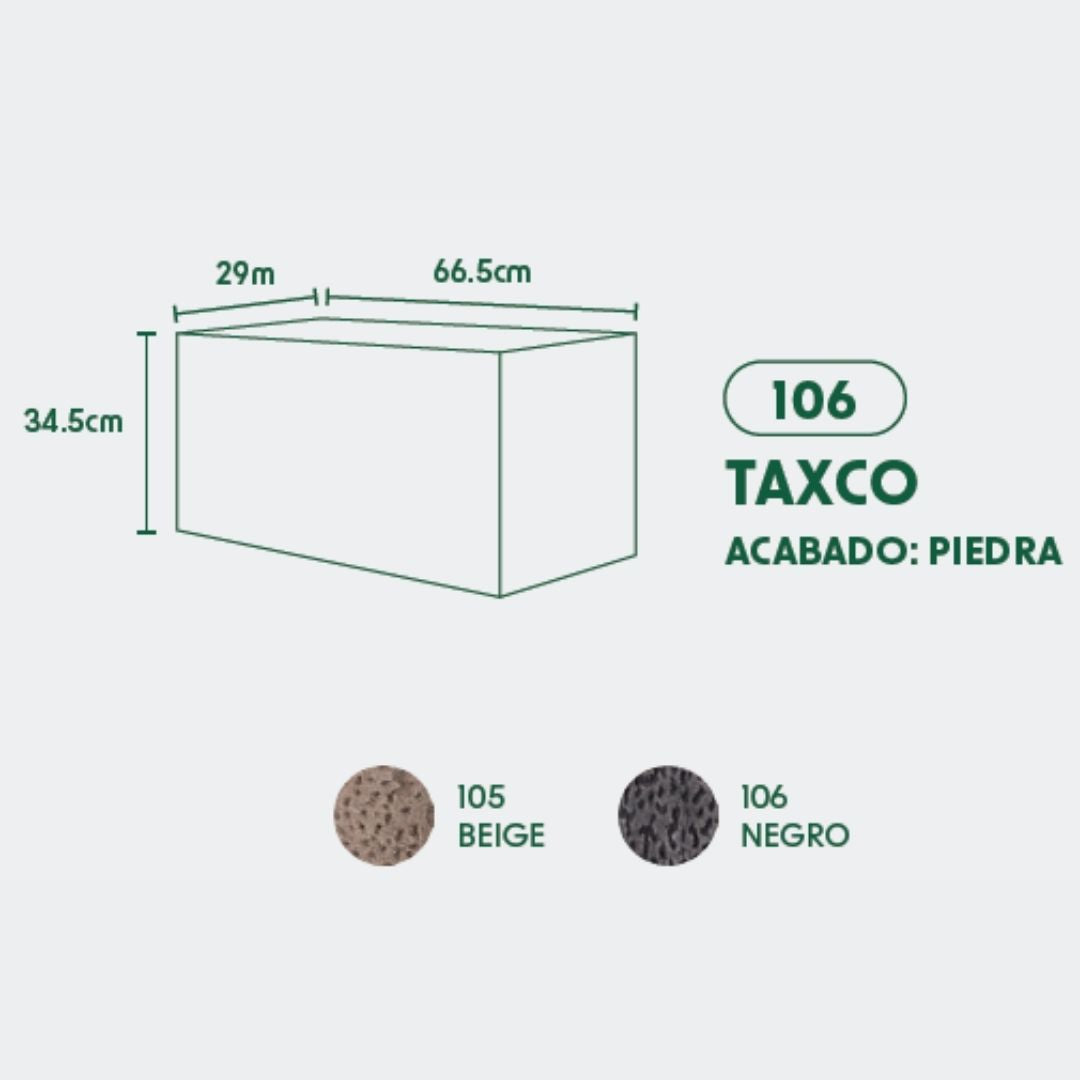 MACETA DE POLIETILENO TAXCO (BEIGE)