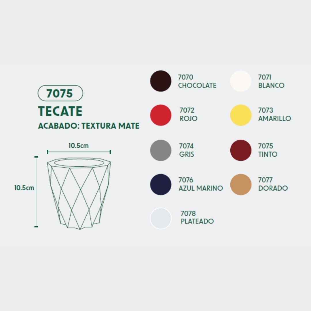 MACETA DE POLIETILENO TECATE (BLANCO)