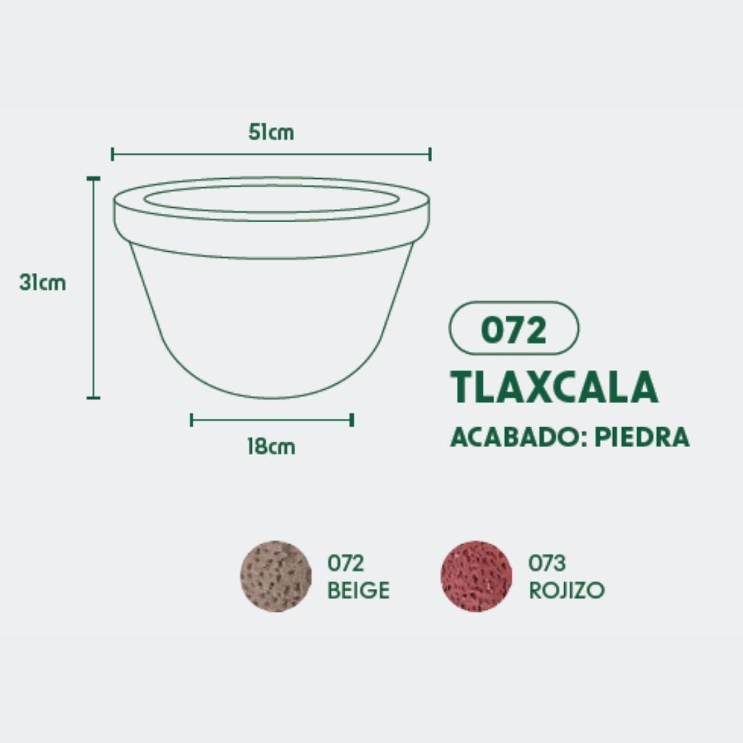 MACETA DE POLIETILENO TLAXCALA (BEIGE)